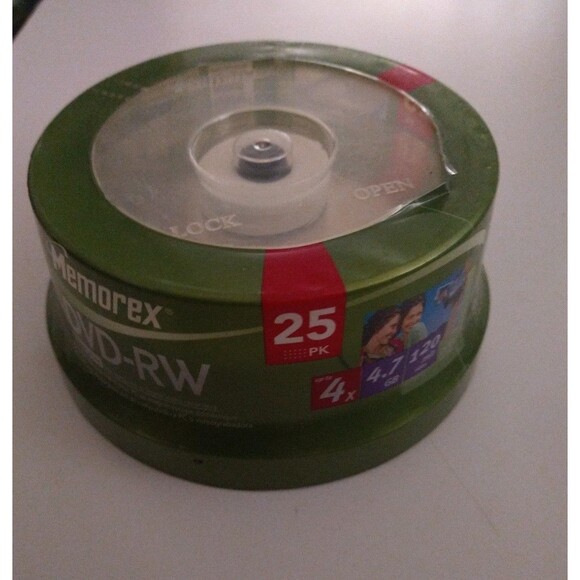 25 Pk Memorex DVD-RW -new - Picture 2 of 3